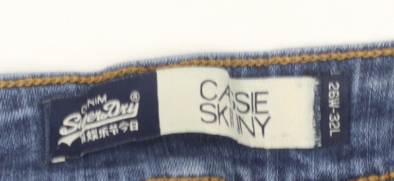 Mens UK Size 26 Superdry Slim Fit Skinny Blue Jeans