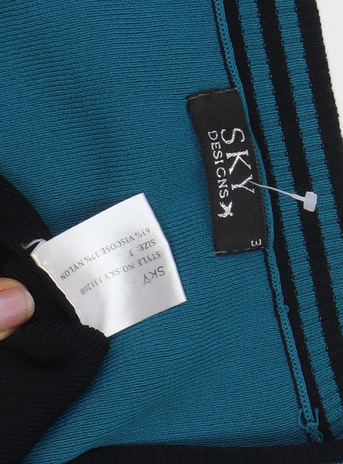Womens UK Size S Sky Designs Blue Tunic Jumper