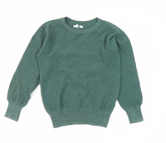 Additional front view of Gap Kids Green Crew Neck jumper, size 8
