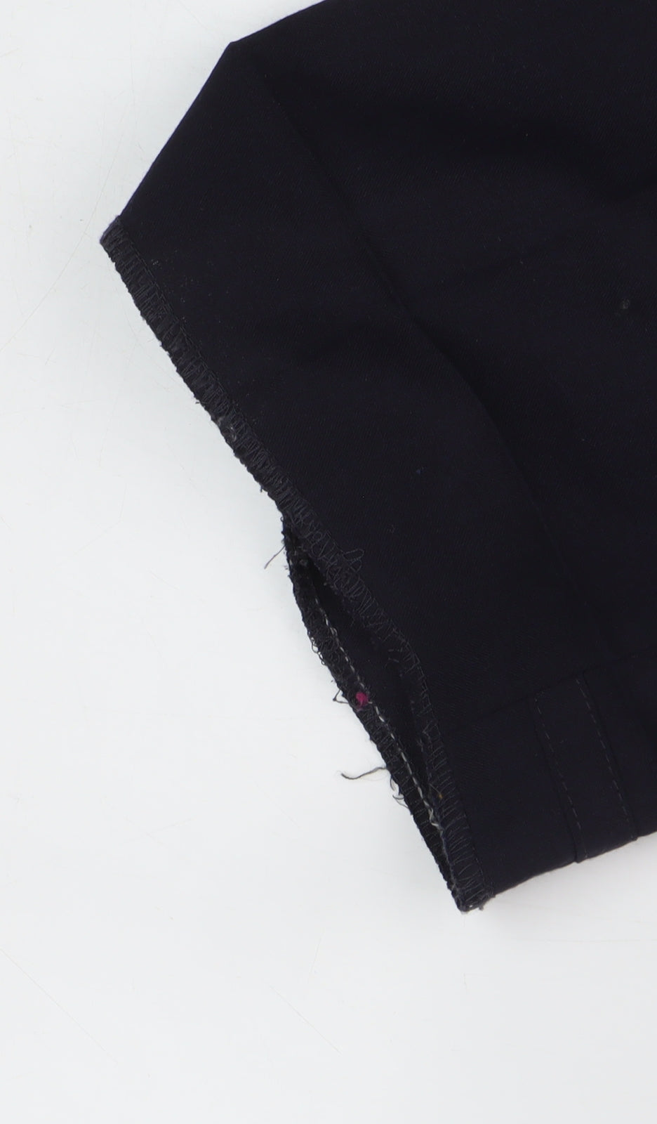 Next Men's Black Trousers, Size L, Button Closure