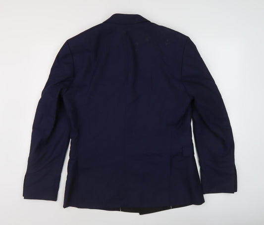 Mens UK Size 40 Selected Homme Regular Blue Suit Jacket