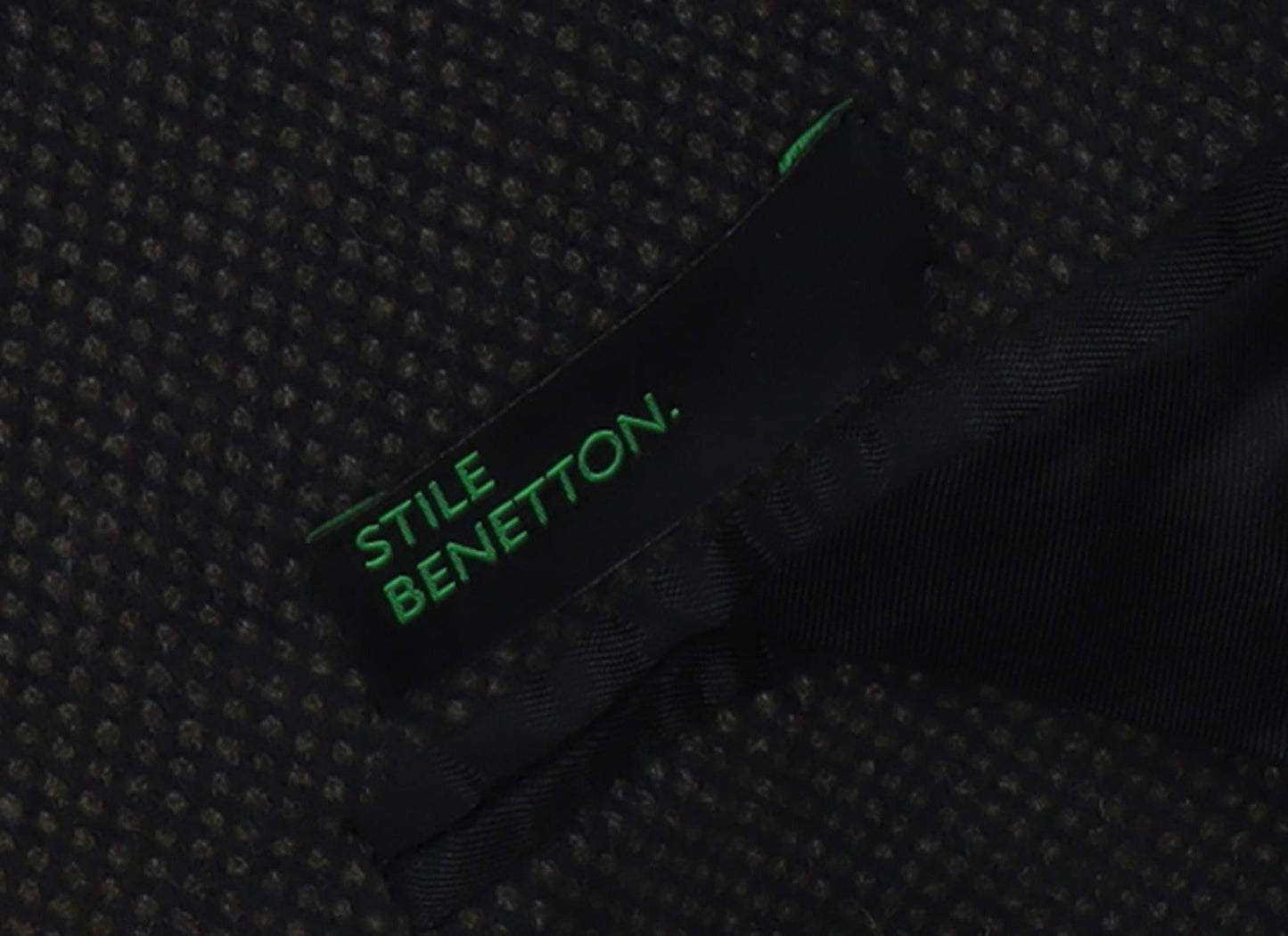 Mens UK Size 50 Stile Benetton Black