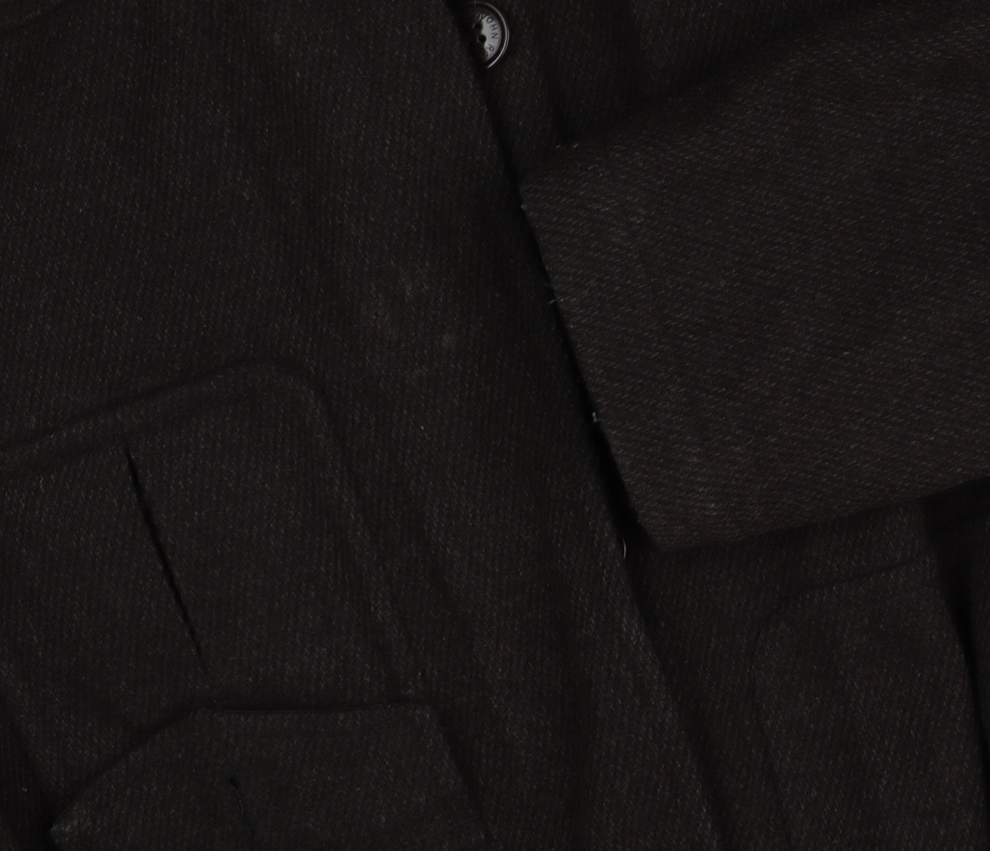 Mens UK Size M Rocha John Rocha Black Military Jacket