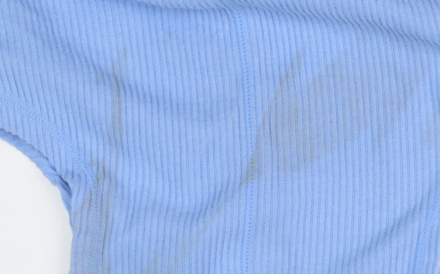 Jack Wills Women's Blue Cotton Tank Top, Size 8, Crew Neck