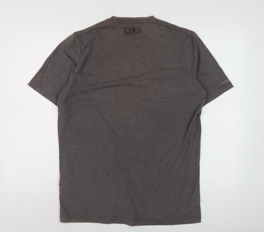 Under Armour Men's Grey T-Shirt M, Sports Style