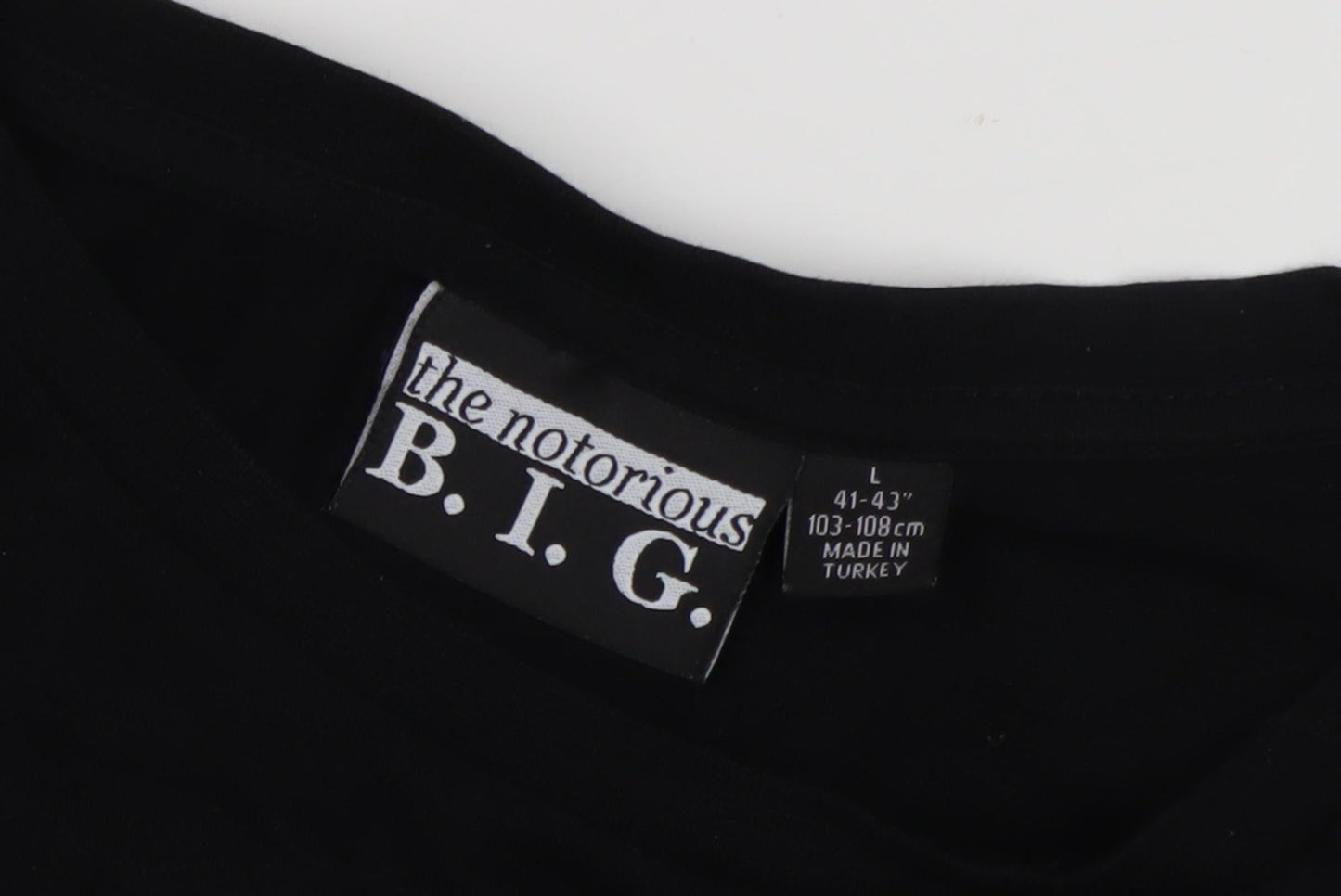 The Notorious B.I.G. Men's Black Graphic T-Shirt L Music