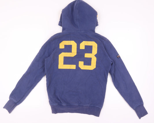 Superdry Men's Blue Graphic Print Hoodie S