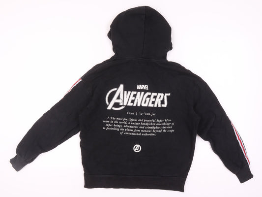 Unisex Adults UK Size XS Marvel Black Pullover Hoodie