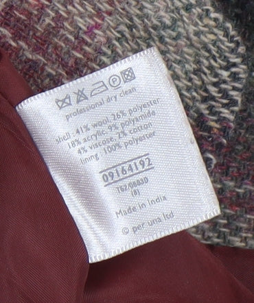 Per Una Women's Multicoloured Plaid Blazer