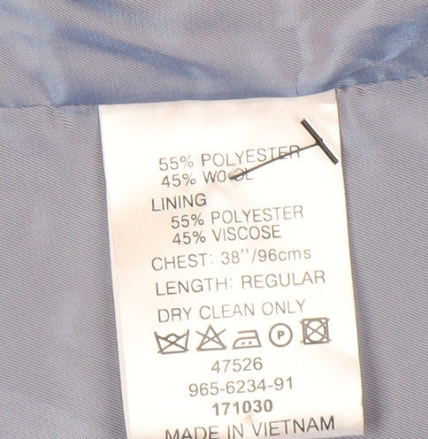Mens UK Size 38 French Connection Regular Blue Suit Waistcoat