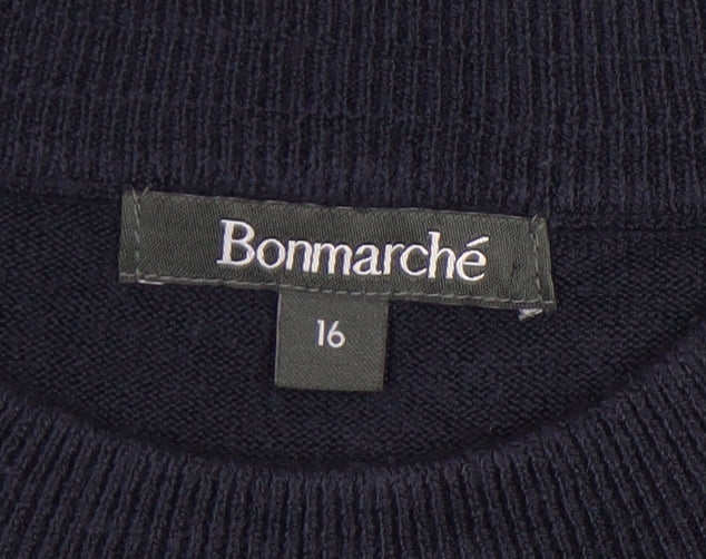 Womens UK Size 16 Bonmarché Blue Jumper
