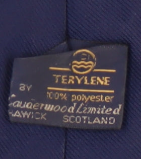 Terylene Men's Blue Animal Print Vintage Tie