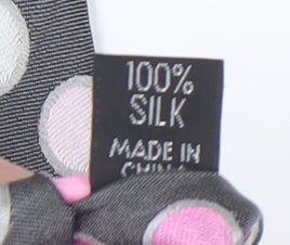 Thomas Nash Men's Grey Polka Dot Silk Tie