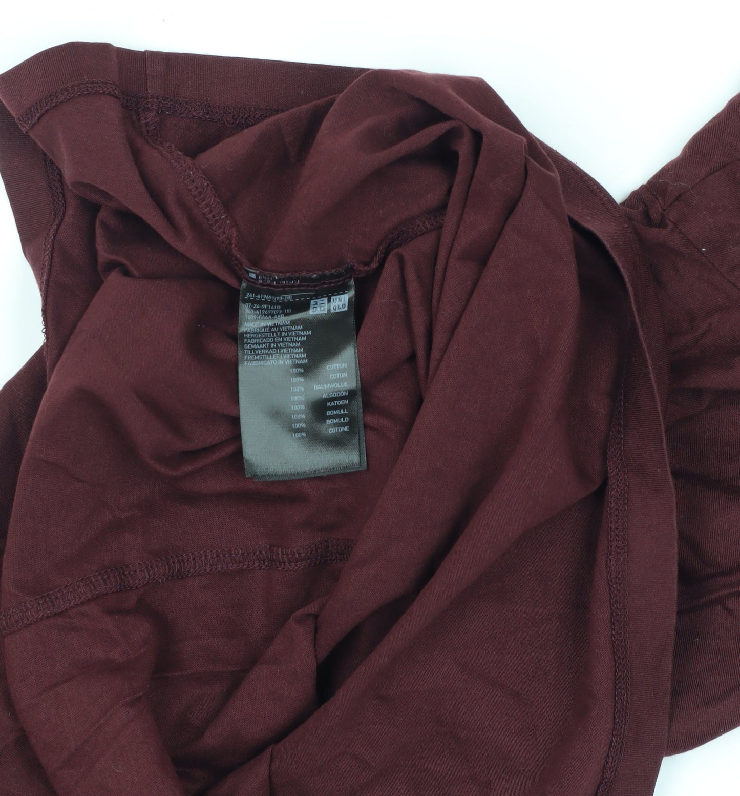 Womens UK Size XS Uniqlo Red T-Shirt
