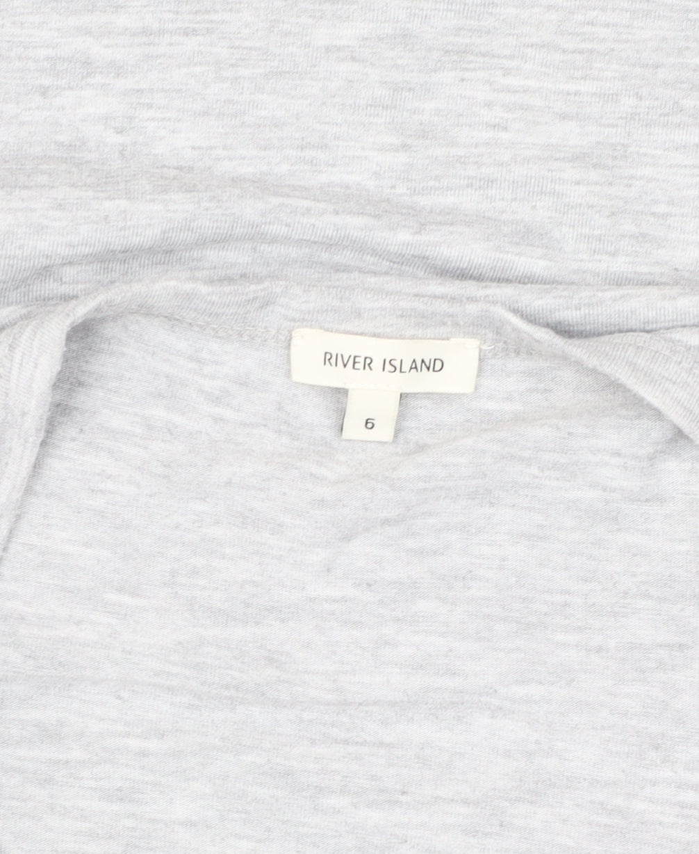 Womens UK Size 6 River Island Grey Tank