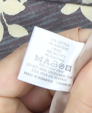 Coast Women's Multicoloured Floral Skirt - Size 10