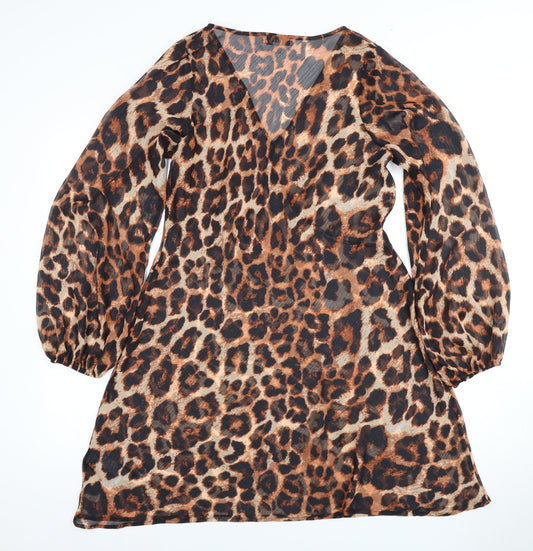 Marks and Spencer Women Animal Print V-Neck Dress