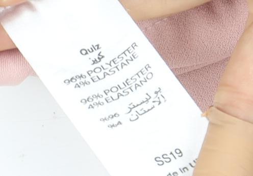 Quiz Women's Pink Sleeveless Jumpsuit Size 8, Belted