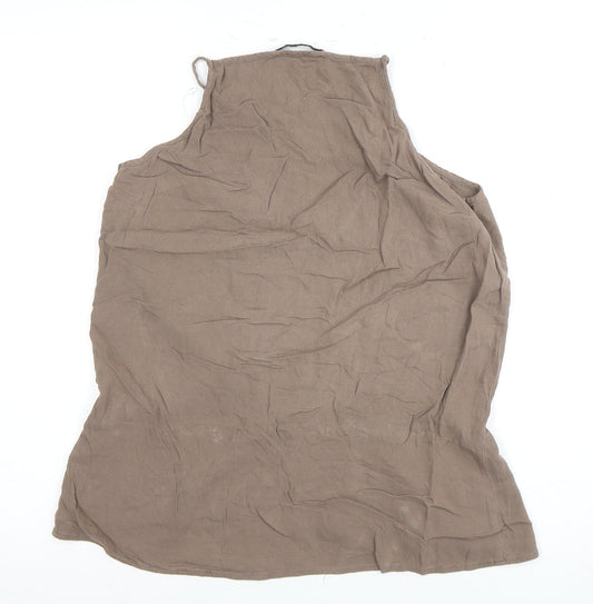 AllSaints Women’s Brown Viscose Camisole Tank Top