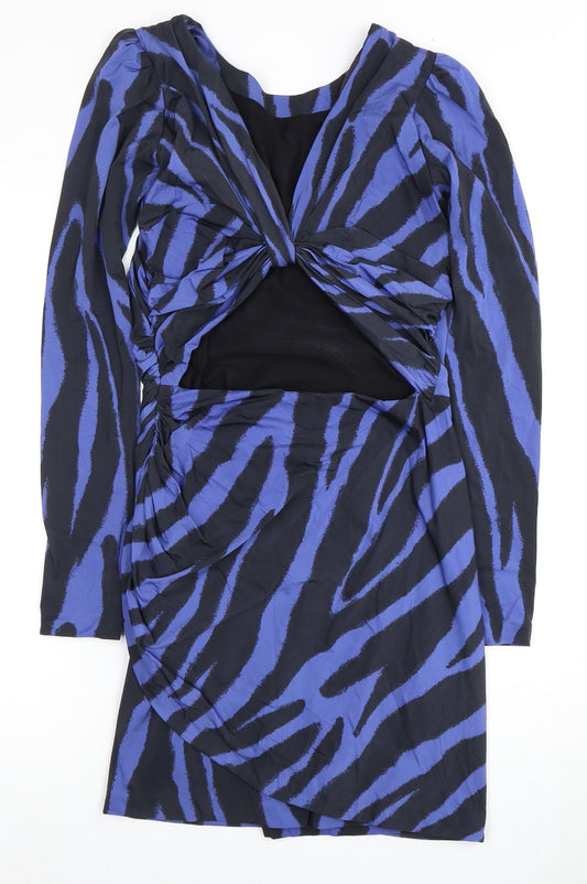 Reiss Women's Multicoloured Bodycon Dress Size 8