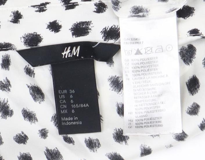 Womens UK Size 8 H&M Multicoloured Basic Blouse