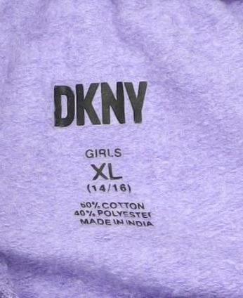 DKNY Girls Purple Jogger Trousers XL Activewear