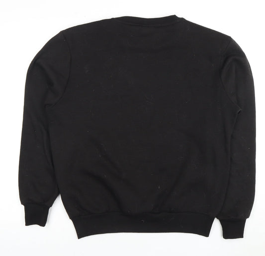 Mens UK Size S Lee Cooper Black Pullover Sweatshirt