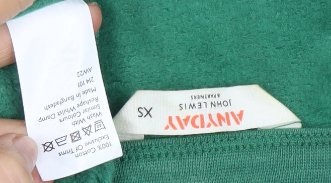Anyday John Lewis Green Balloon Sleeve Dress XS