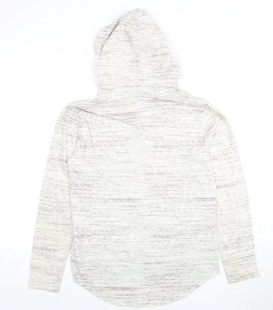 Mens UK Size XS Hollister Grey Pullover Hoodie