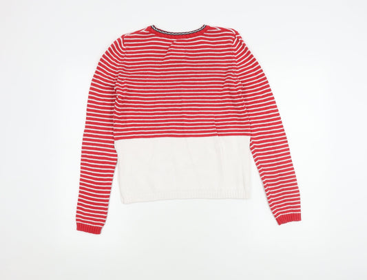 Womens UK Size XS Superdry Red Pullover Jumper