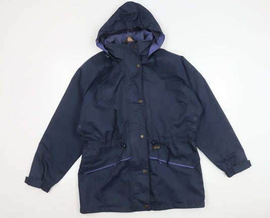 Womens UK Size 12 Regatta Blue Parka Coat