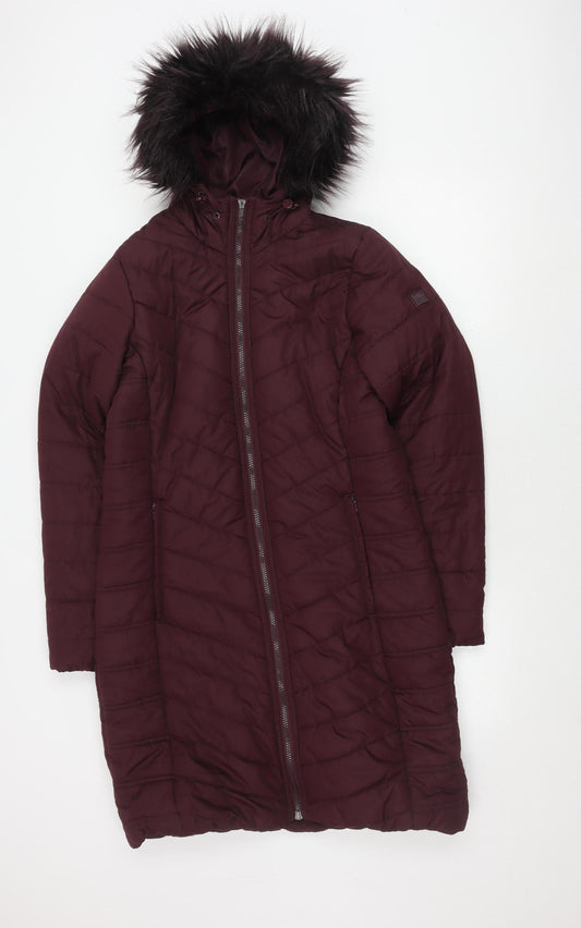 Womens UK Size 8 Regatta Purple Puffer Jacket