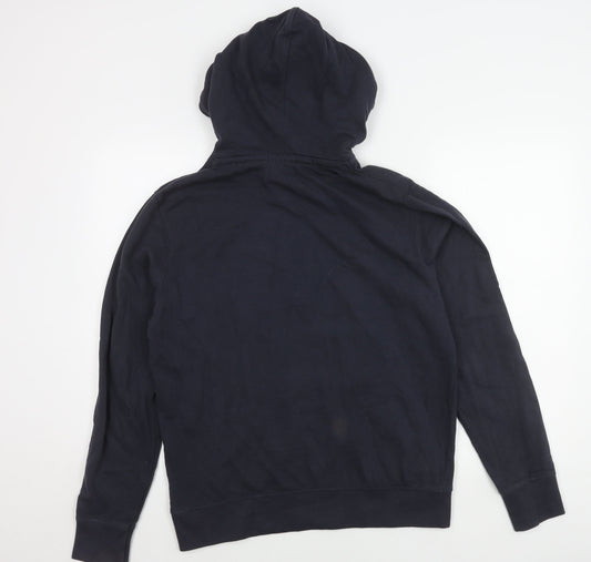 Mens UK Size M JACK & JONES Blue Pullover Hoodie