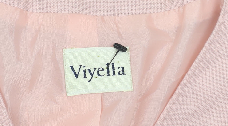 Viyella Women's Pink Mid-Length Blazer Size 14
