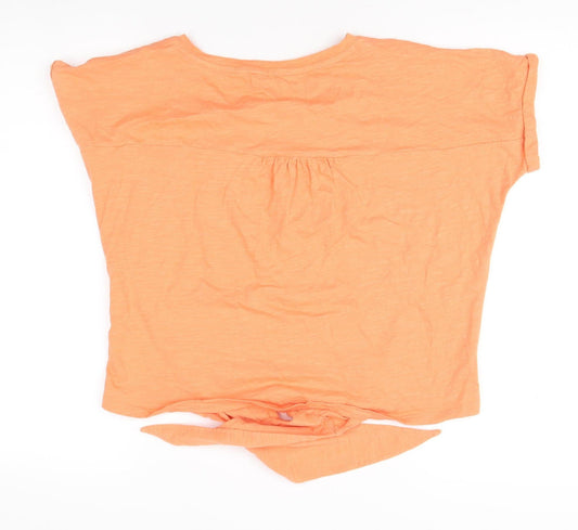 Womens UK Size 16 Fat Face Orange Basic T-Shirt