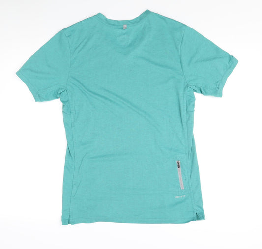Mens UK Size S Nike Green Running & Jogging T-Shirt