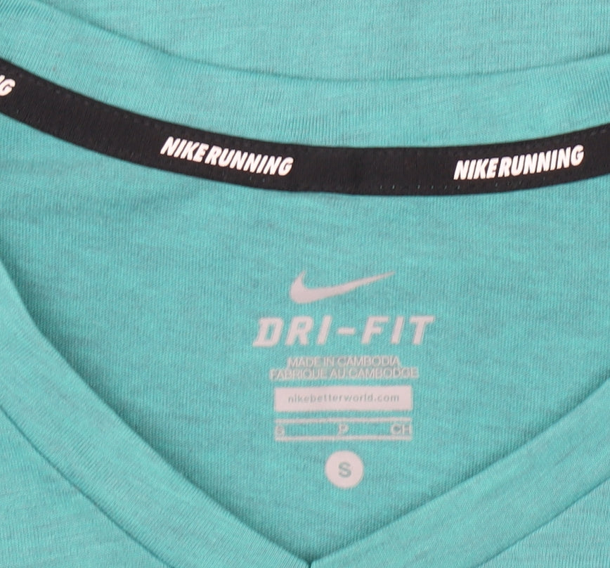 Mens UK Size S Nike Green Running & Jogging T-Shirt