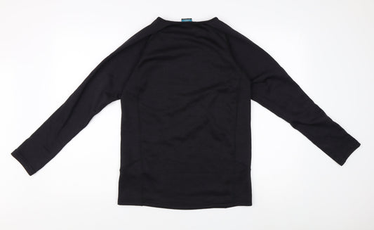 Trespass Unisex Black XS Long Sleeve Active Top