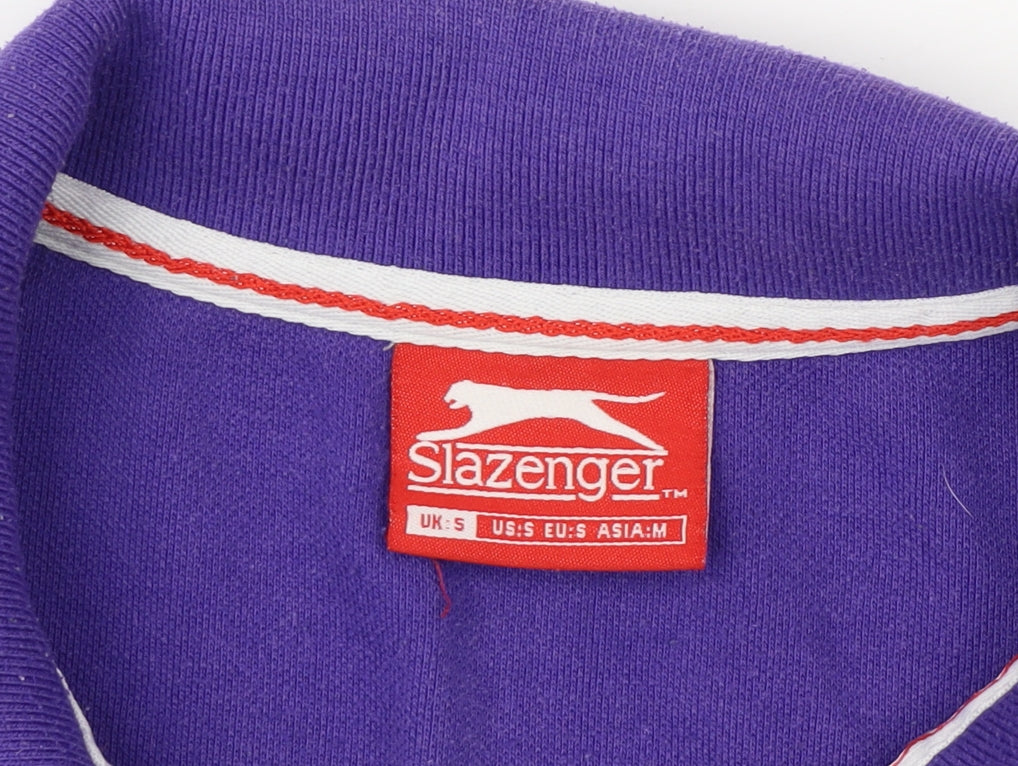 Slazenger Men's Purple Polo Shirt S