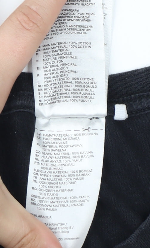 Adidas Men's Black Logo T-Shirt Size S