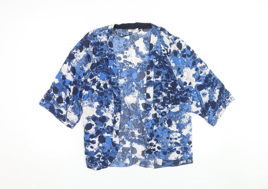 Womens UK Size 6 Only Blue Wrap Blouse