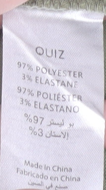 Quiz Women's Green Chino Shorts Size 8