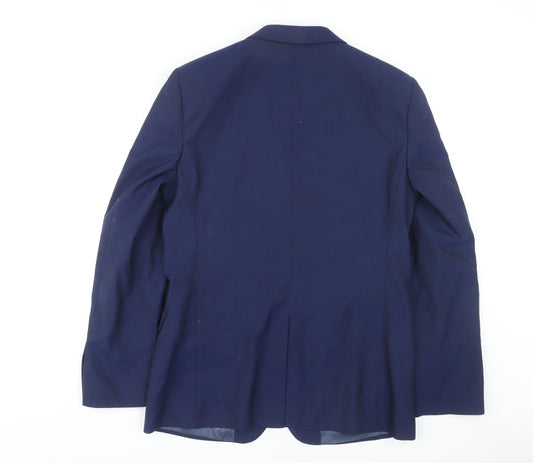Mens UK Size 40 Ted Baker Regular Blue Suit Jacket