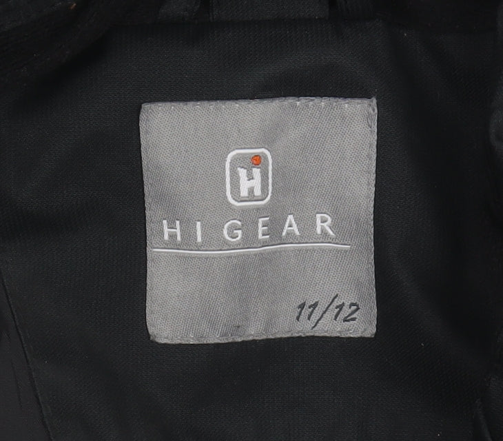 Hi Gear Boys Black Parka Jacket Age 11 Waterproof