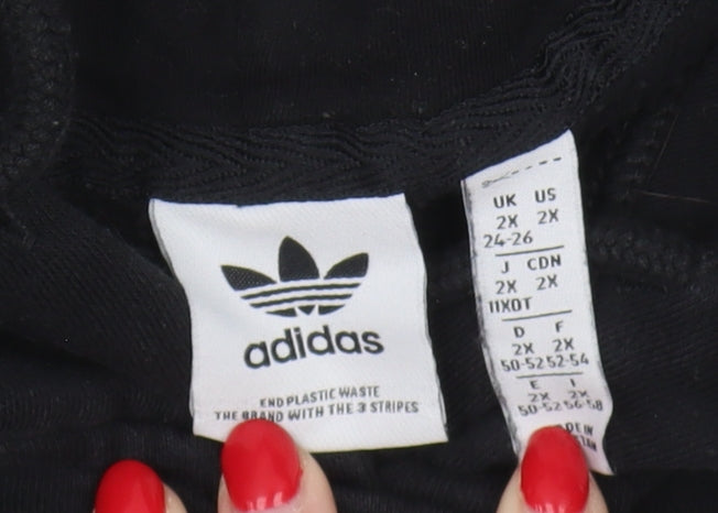 Adidas Black Hoodie Unisex 2XL Pullover Sweater