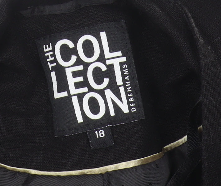 Debenhams Women's Black Cropped Blazer, Size 18