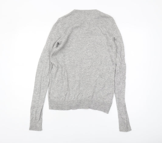 Womens UK Size XS H&M Grey Pullover Jumper