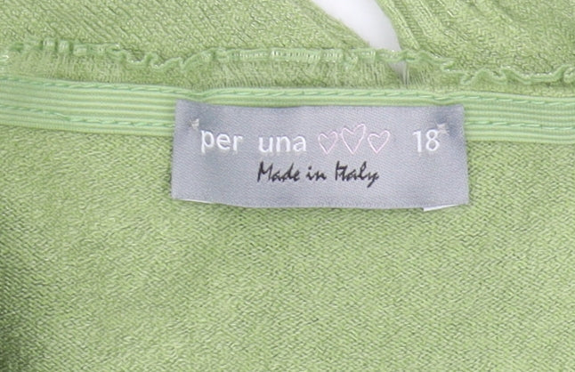 Womens UK Size 18 Per Una Green Pullover Jumper