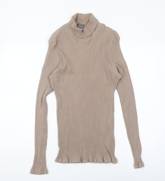 Womens UK Size XL ASOS Beige Basic Blouse