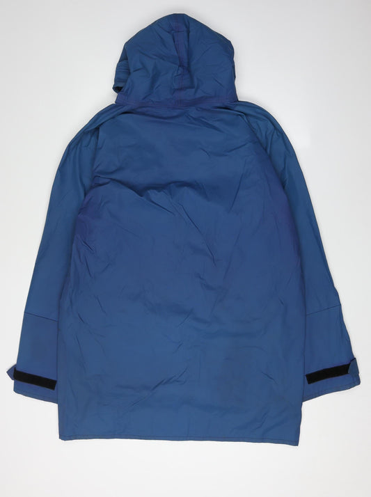 Yoredale Men's Blue Nylon Hooded Parka Jacket L